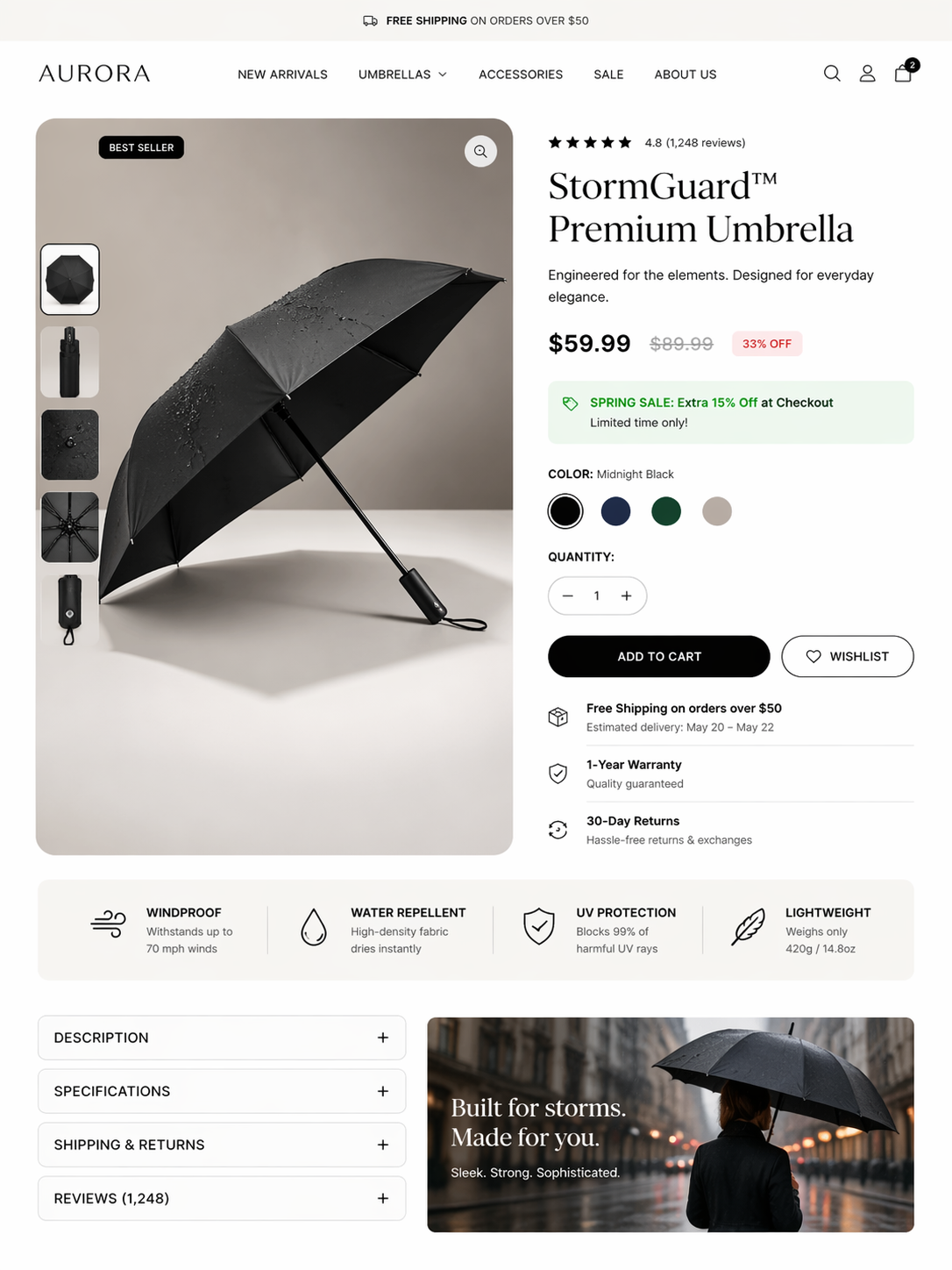Ecommerce Page